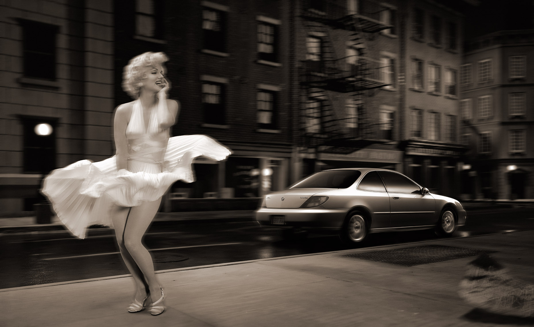 "Marilyn" Acura  | Glen Wexler | Conceptual Automotive Advertising  Photography | Improbable Realities